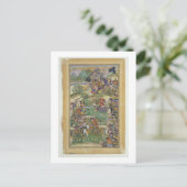 アクバル天皇（1556年～1605年）サマルの戦い ポストカード (スタンド正面)