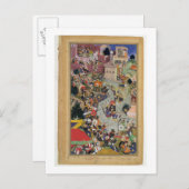 アクバル皇帝(r.1556-1605)はSで動物を撮影 ポストカード (正面/裏面)