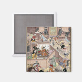 アクバル皇帝(r.1556-1605)建物を点検する マグネット (正面/裏面)