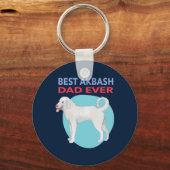 アクバ最高のッシュパパエバーウォーター・カラー・ドッグ キーホルダー (正面)