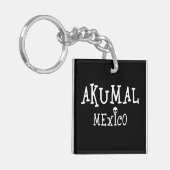 アクマルメキシコデザイン – アクリルキーチェーン キーホルダー (正面左)