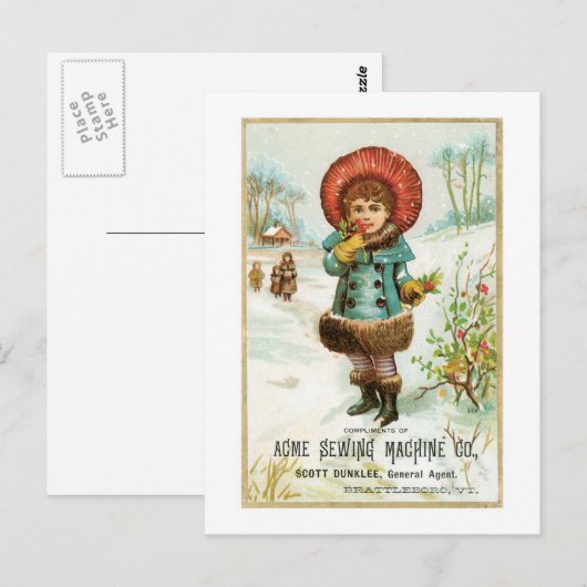 アクメ裁縫機械Co ポストカード (正面/裏面)