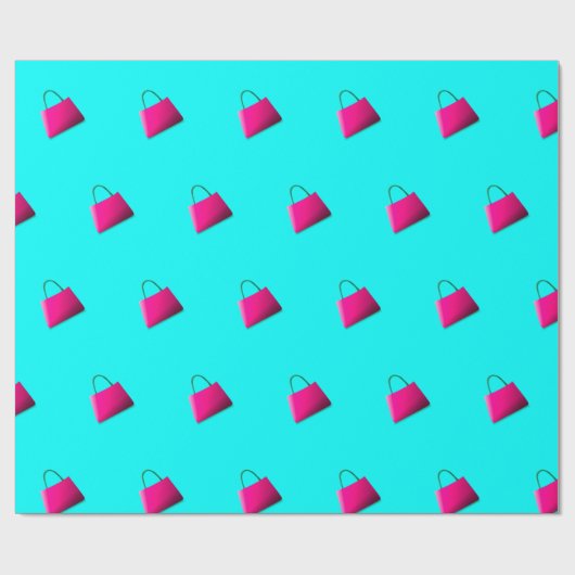 アクモダンアブルーおもしろいシック ラッピングペーパー (フラット)