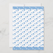 アクヤブルーホットエアバルーン男の赤ちゃんムスリム 招待状 (裏面)