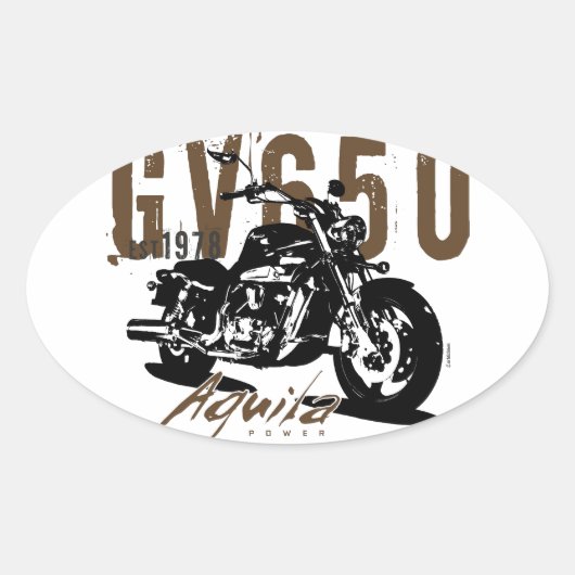 アクラザイーグル 楕円形シール (正面)