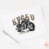 アクラザイーグル 楕円形シール (封筒)