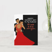 アクラシックフリカの夫の父の日のカード カード (正面)