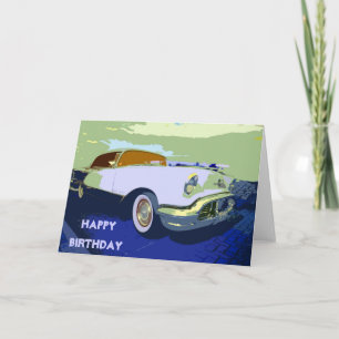 アクラシックメリカンカー誕生日カード カード