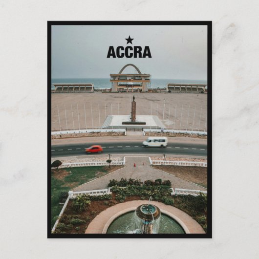 アクラ語 – ガーナ ポストカード (正面)