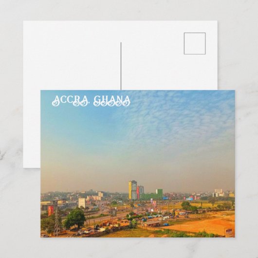 アクラ・ガーナ・ハガキ ポストカード (正面/裏面)