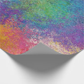 アクリエレガントル抽象芸術アカラフルートワーク ラッピングペーパー (角)