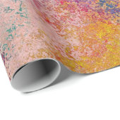 アクリエレガントル抽象芸術アカラフルートワーク ラッピングペーパー (ロールコーナー)