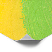 アクリカラフルル水彩虹彩模様 | ポスター (角)