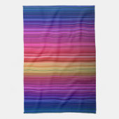 アクリカラフルル縦虹パターン | キッチンタオル (縦)