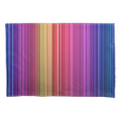 アクリカラフルル縦虹パターン | 枕カバー (正面左)