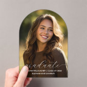 アクリスタイリッシュルアーチ卒業発表 アクリル招待状 (インサイチュ (ポータブル))