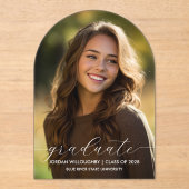 アクリスタイリッシュルアーチ卒業発表 アクリル招待状 (正面)