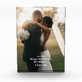 アクリパーソナライズされたル写真版記念日ギフト フォトブロック (正面)