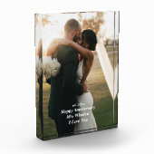 アクリパーソナライズされたル写真版記念日ギフト フォトブロック (左)