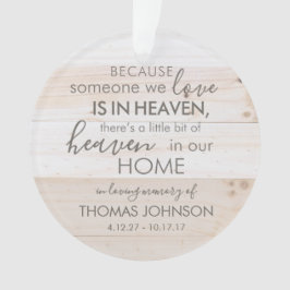 アクリパーソナライズされたル天国オーナメント オーナメント