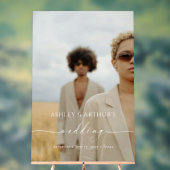 アクリパーソナライズされたル結婚の写真 アクリルサイン (ニュートラル)