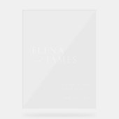 アクリモダンミニマルルの歓迎サイン アクリルサイン (正面)