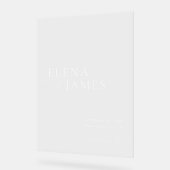 アクリモダンミニマルルの歓迎サイン アクリルサイン (傾斜)