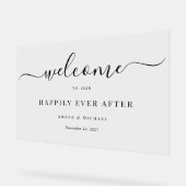 アクリモダンルの印結婚象の後で幸せに アクリルサイン (傾斜)