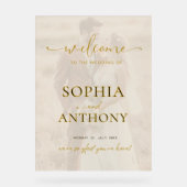 アクリモダンル写真の結婚ウェルカムサイン アクリルサイン (正面)