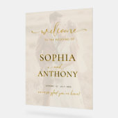 アクリモダンル写真の結婚ウェルカムサイン アクリルサイン (傾斜)