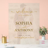 アクリモダンル写真の結婚ウェルカムサイン アクリルサイン (ウェディング)