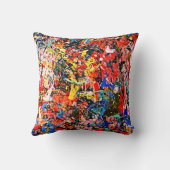 アクリモダンル最高傑作-鮮やか抽象芸術 クッション (裏面)