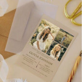 アクリモダンル3写真卒業のお知らせ アクリル招待状