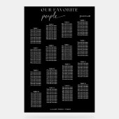 アクリルお気に入りの系人結婚席表 アクリルサイン (正面)