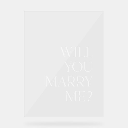 アクリルでサインを下さい アクリルサイン (正面)