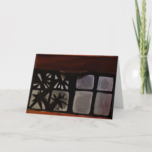 「アクリルのかけら」快気祝いカード カード (正面)