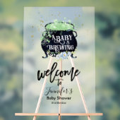 アクリルのウェルカムサイン |ハロウィーンのベビーシャワー アクリルサイン (ニュートラル)