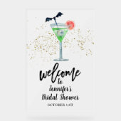 アクリルのウェルカムサイン |ハロウィーンブライダルシャワー アクリルサイン (正面)