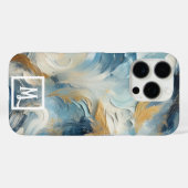 アクリルのエレガンス:カスタマイズ可能なモノグラム Case-Mate iPhoneケース (裏面 (横))