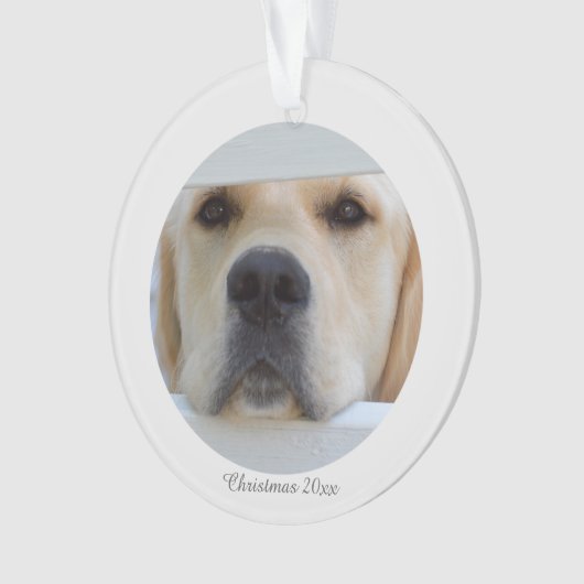 アクリルのクリスマスの写真のオーナメント オーナメント (正面)