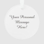 アクリルのクリスマスの写真のオーナメント オーナメント (裏面)