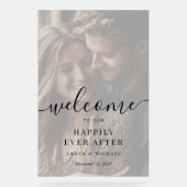 アクリルのサインの後結婚ずっと幸せに写真 アクリルサイン (正面)