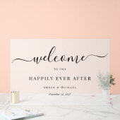 アクリルのサインの後結婚ずっと幸せに霜が アクリルサイン (ウェディング)