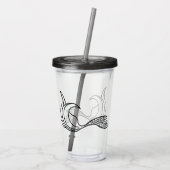 アクリルのタンブラーにマーメイドの尾 アクリルタンブラー (裏面)