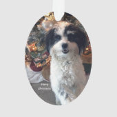 アクリルのメリークリスマスのオーナメント、かわいい犬 オーナメント (裏面)