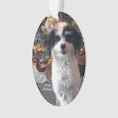アクリルのメリークリスマスのオーナメント、かわいい犬 オーナメント (正面)