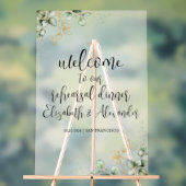 アクリルのリハーサルのディナーウェルカムサイン | 緑 アクリルサイン (ニュートラル)