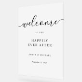 アクリルの印結婚象の後で幸せに アクリルサイン (傾斜)