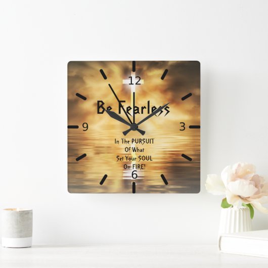 アクリルの四角い壁の時計は、あなたの魂に恐れを知らない スクエア壁時計 (ホーム)