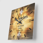 アクリルの四角い壁の時計は、あなたの魂に恐れを知らない スクエア壁時計 (傾斜)